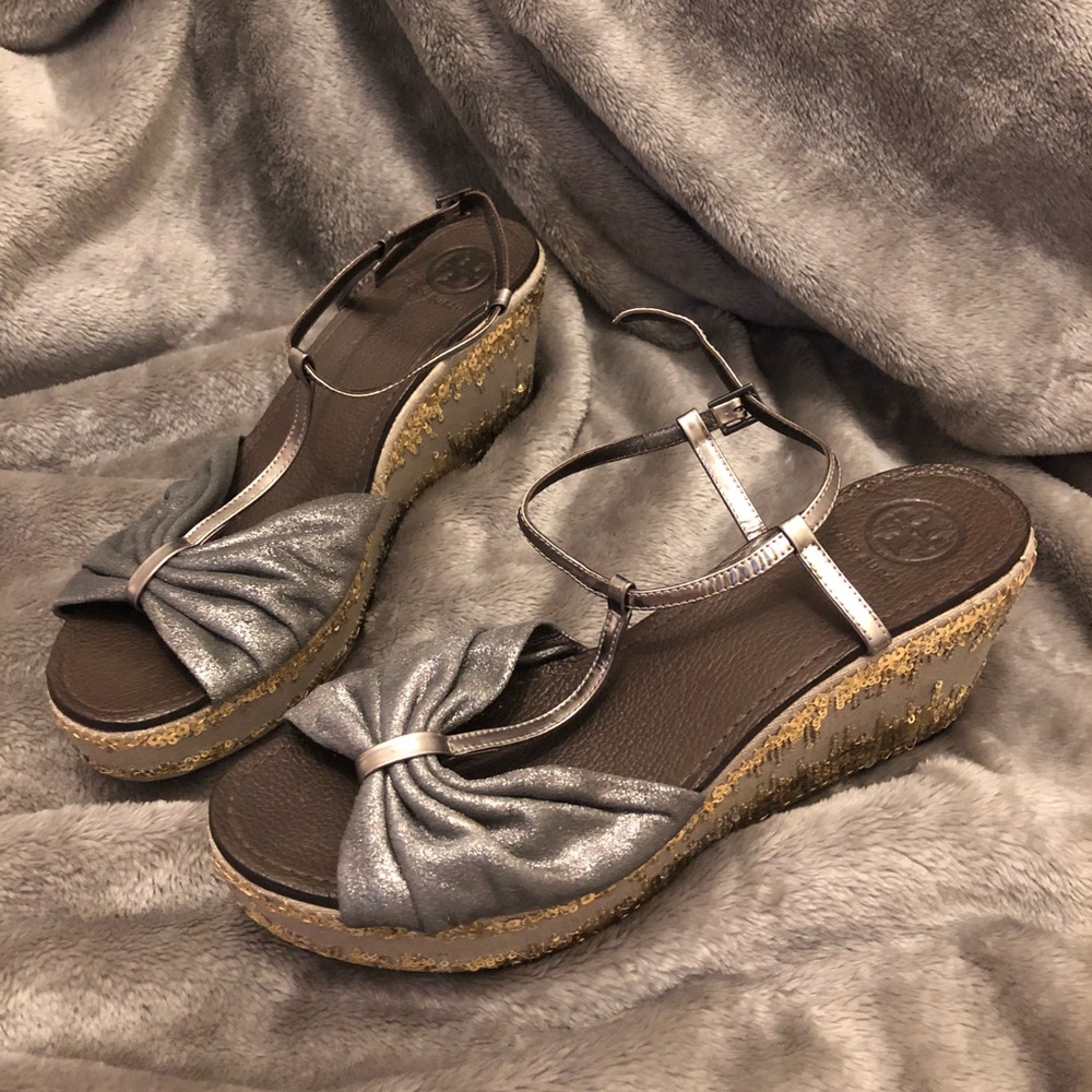 Size 11 Tory Burch wedges